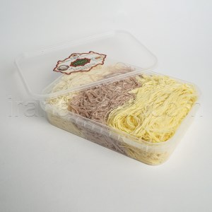 صفری پشمک سه رنگ جعبه پلاستیکی